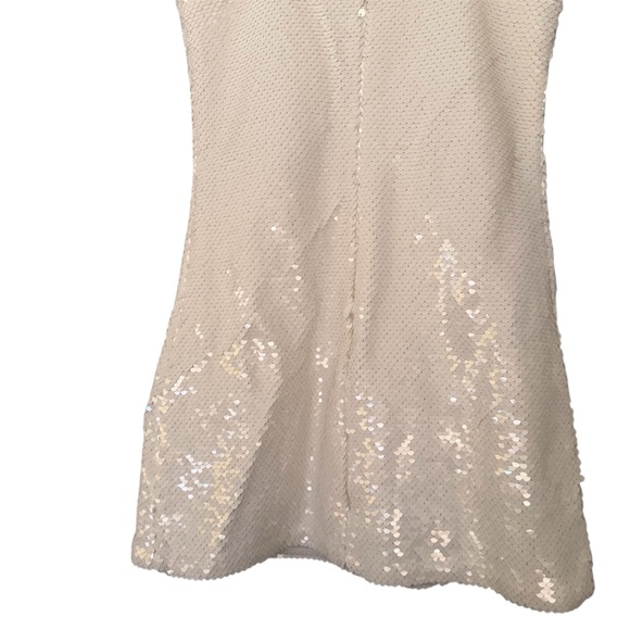 White Sequin Mini Dress Abercrombie & Fitch Size XXS - Picture 5 of 15